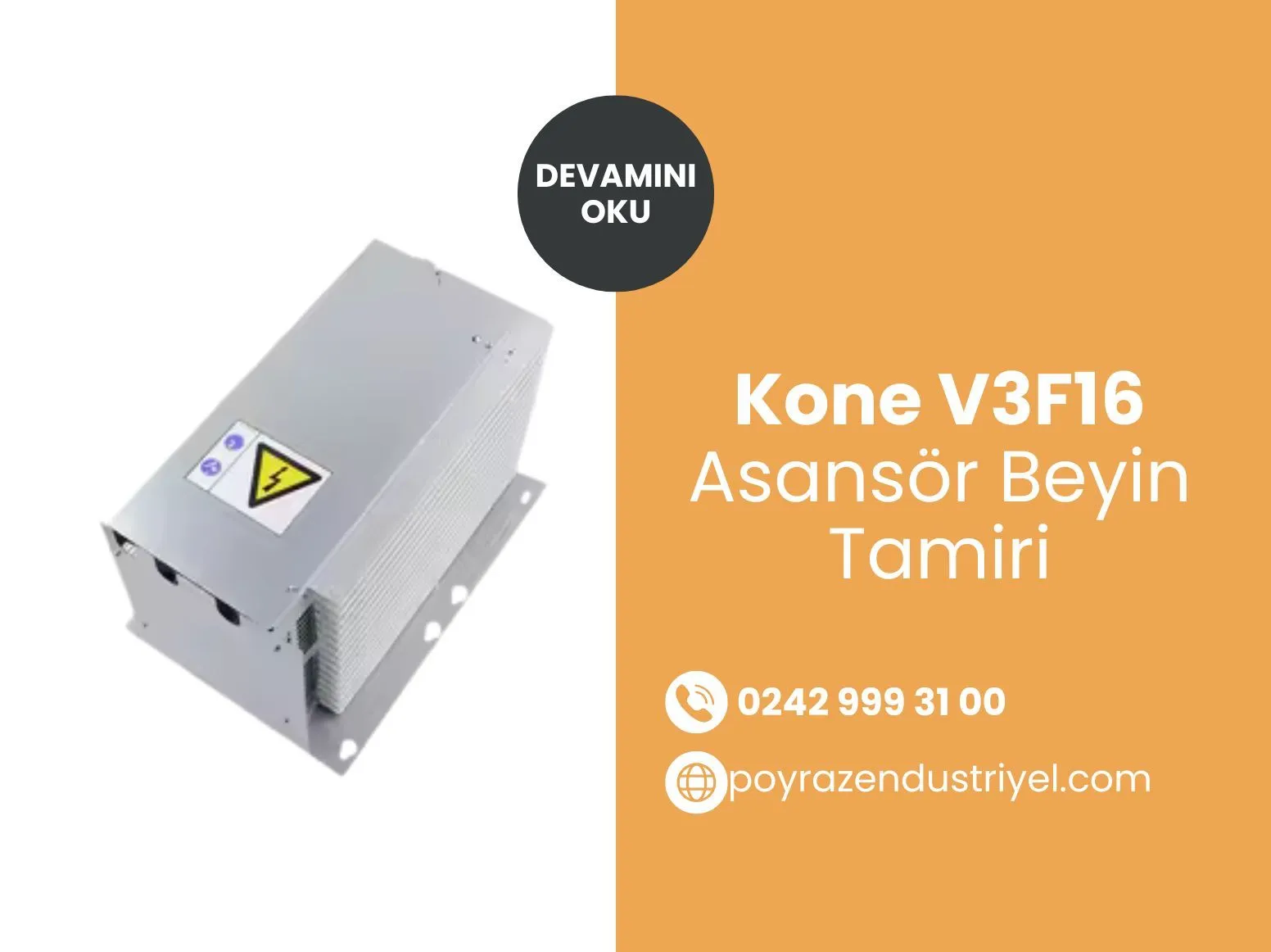 Kone V3f16 Asansör Beyin Tamiri